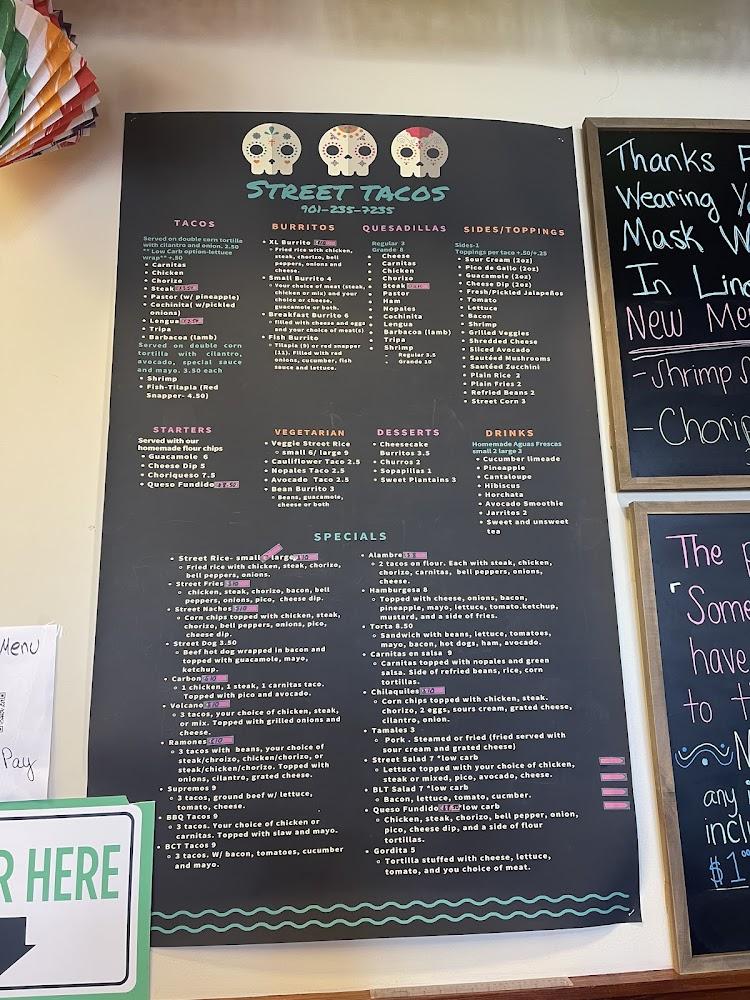 Street Tacos Menu image 3